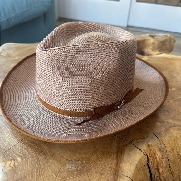 Stetson Brown Woven Stratoliner Fedora Hat